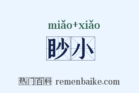 眇小是什么意思的图片